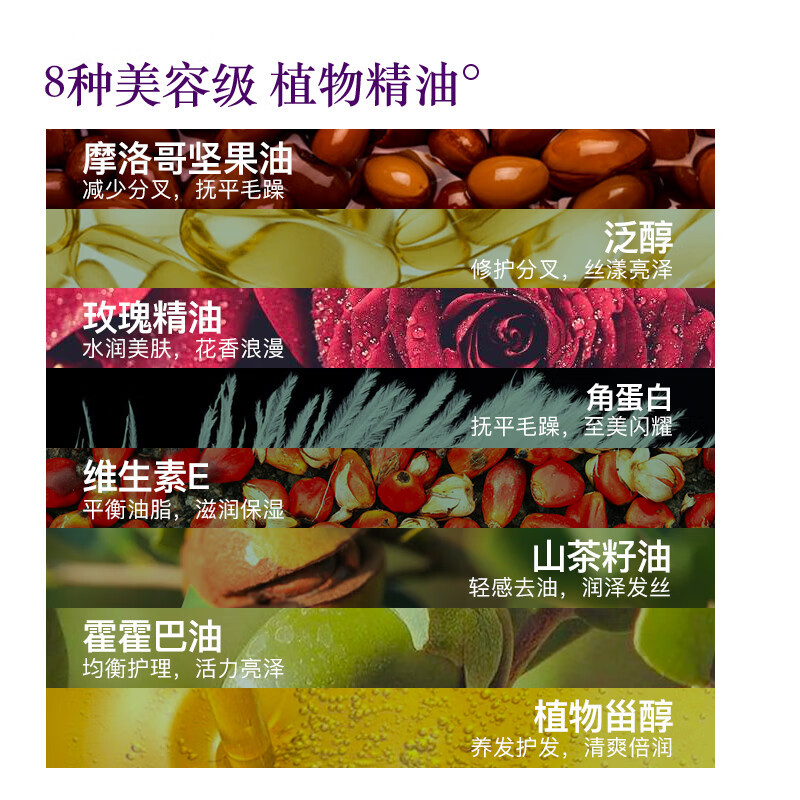 蜂花馥魅精油洗护组合500ml*2 顺滑蓬松高清大图