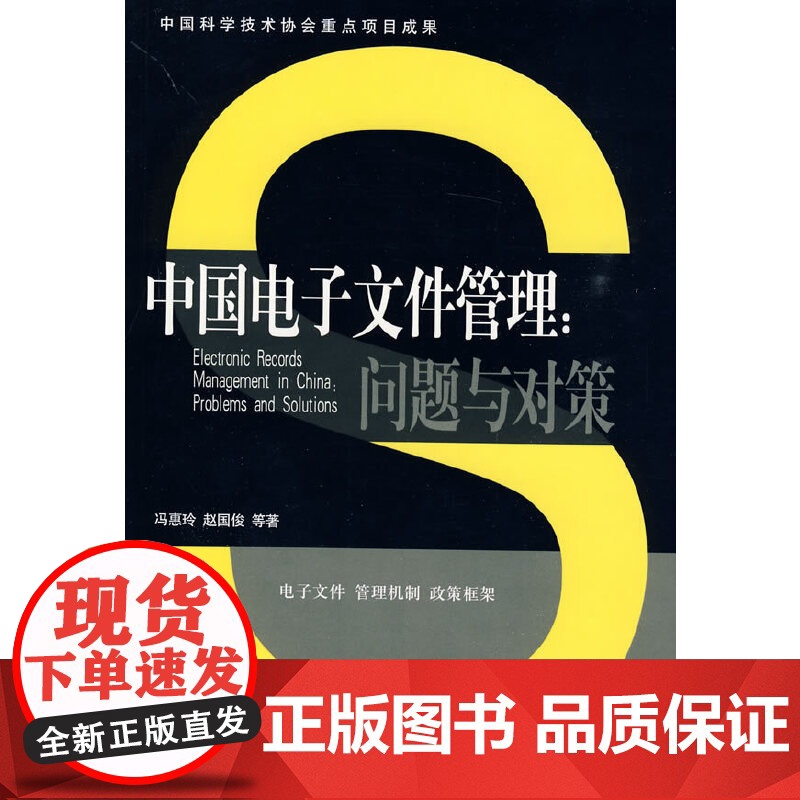 中国电子文件管理:问题与对策(中国科学技术协会重点项目成果) 冯惠玲 中国人民大学出版社 正版书籍高清大图