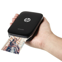惠普（HP）Sprocket 100(黑) 小印口袋照片打印机无墨打印 蓝牙连接家庭旅行便携式照片打印机替代CP1300