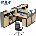 豫龙都 屏 风办公桌椅 双人 套