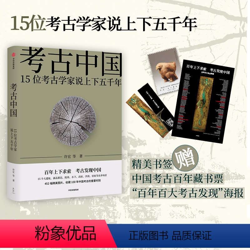 [正版]荐书年度好书考古中国15位考古学家说上下五千年许宏唐际根雷雨等 仰韶殷墟三星堆良渚秦始皇陵长城彩陶青铜器