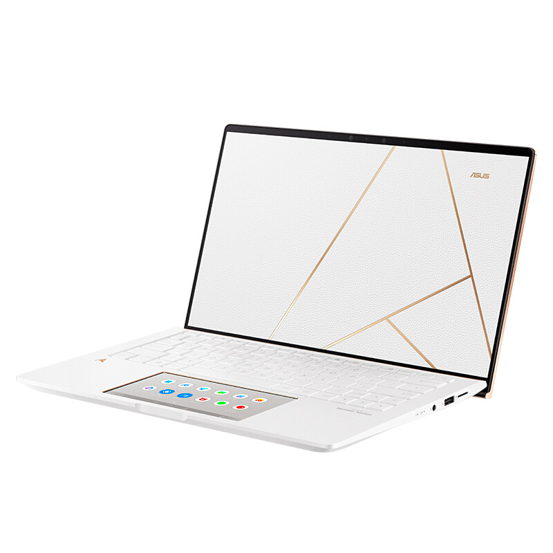 华硕(ASUS)ARTONE 十代英特尔酷睿i7 手工真皮 18K镀金轻奢本 13.3英寸全面屏 轻薄笔记本电脑 白色皮革版 i7-10510U/16GB/1TB SSD