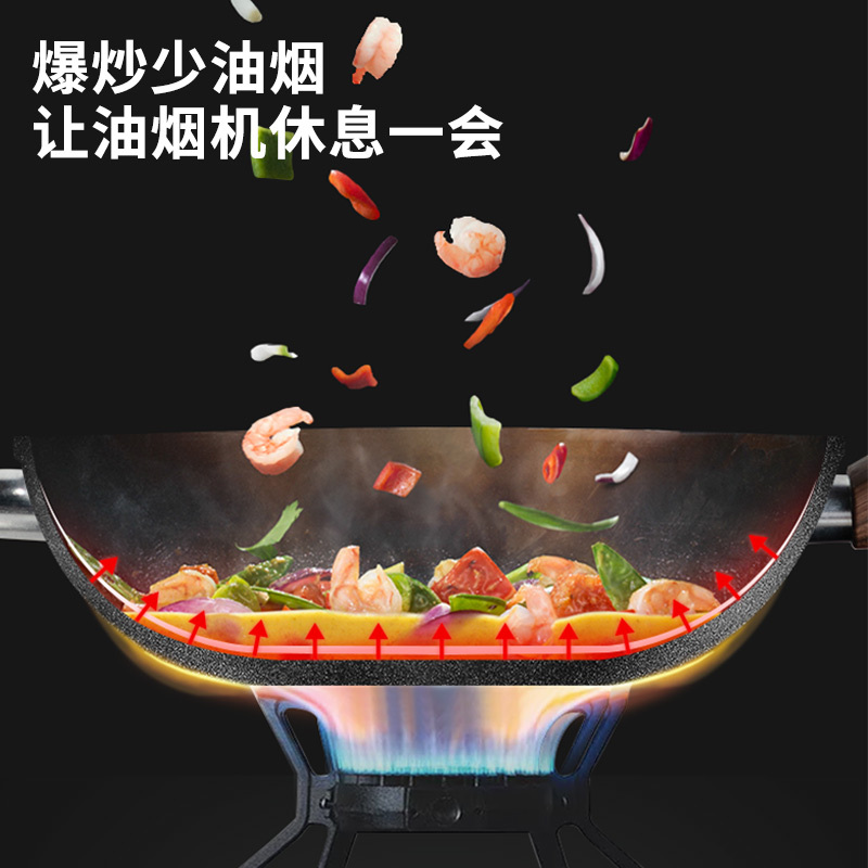 炊大皇大理纹不粘炒锅28cmCG28LW