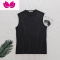 七斓日系背心男潮牌夏季宽松运动健身跨栏坎肩无袖t恤男短袖
