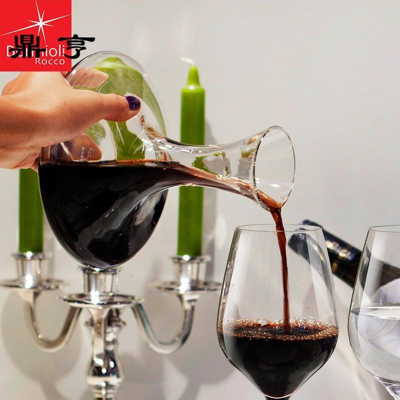 鼎亨意大利进口波米欧利红酒分酒器 家用葡萄酒醒酒器透明玻璃