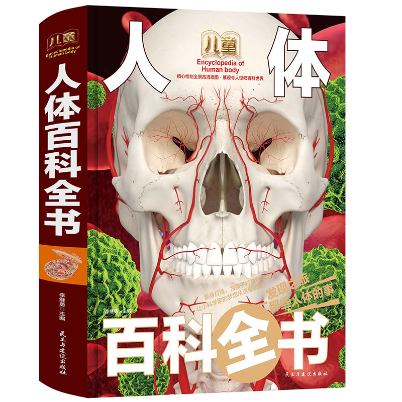 人体百科全书 [正版]儿童奥秘人体百科大全书海量图片揭秘我们的身体骨骼结构图解以文字为孩子探索认识人体科普打开兴趣四五六高清大图