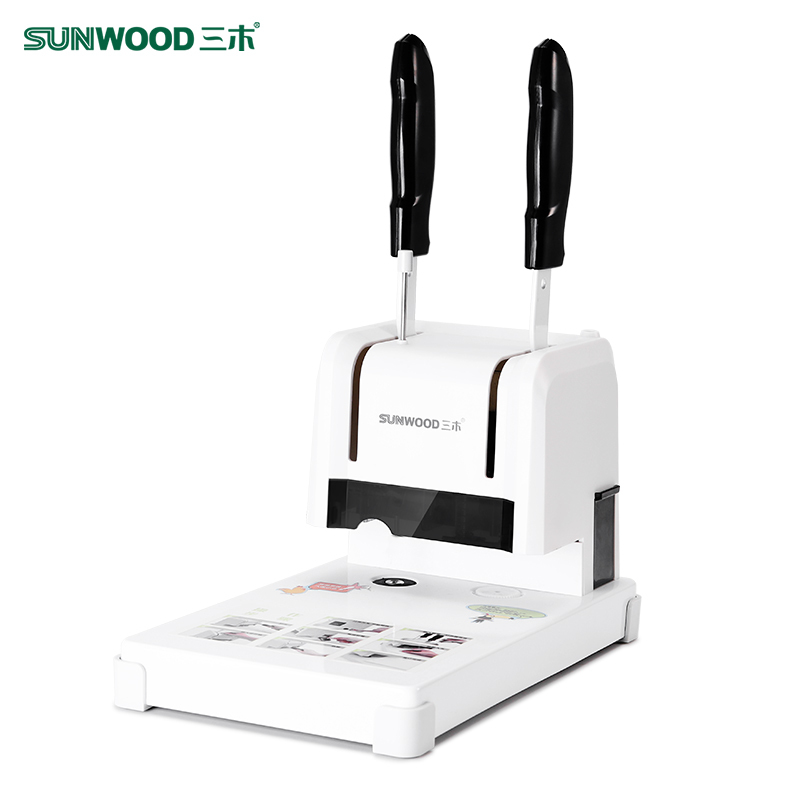 三木(SUNWOOD)9037装订机凭证打孔财务装订机 会计凭证装订机 打孔记账热熔胶装订简易打孔机装线