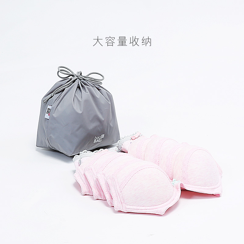 收纳袋子旅行束口抽绳便携内裤大容量防水行李箱整理分装包小布袋收纳袋 三维工匠高清大图