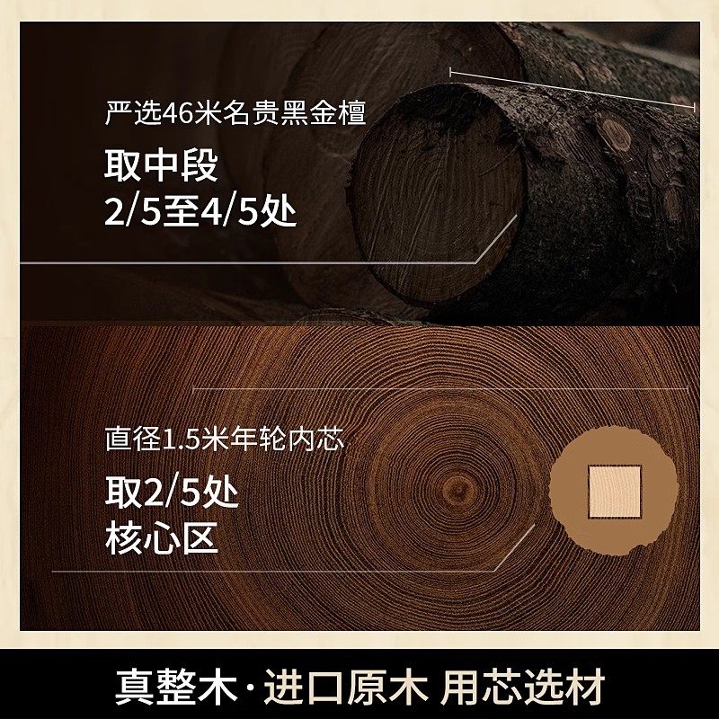 中科德马克整木乌金檀木切菜板案板抗菌防霉家用食品级实木厨房专用刀粘砧板高清大图