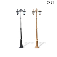 景观灯 LED路灯2.5米双头(加厚灯杆)