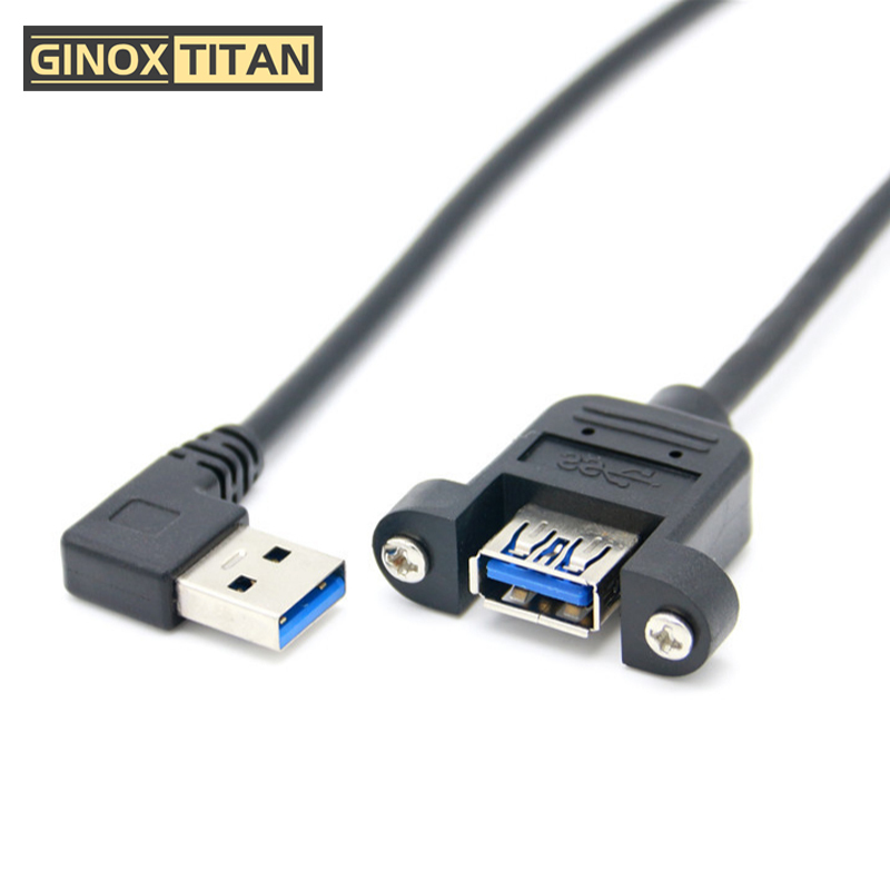 GINOXTITAN USB延长线 右弯/左弯 双U (1.5米公转母)高清大图