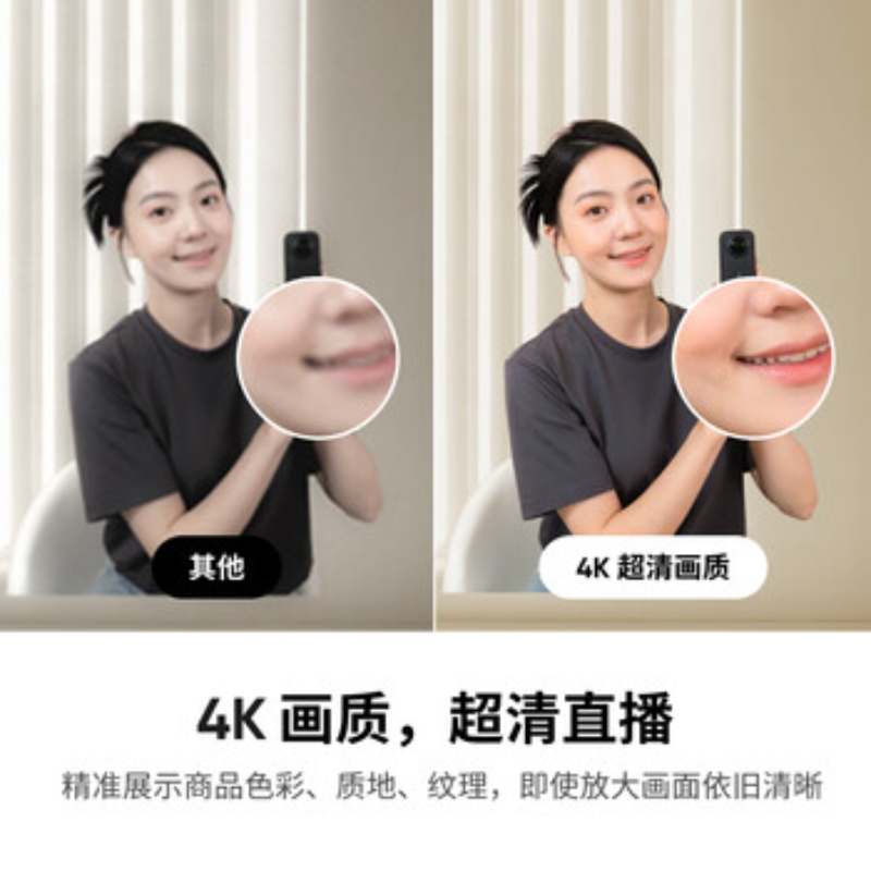 影石(Insta360) 网络摄像头Link2&2C 石墨黑-主机款竖屏套装高清大图