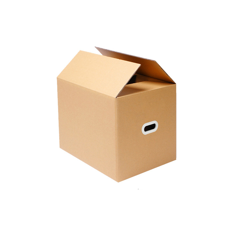 搬家纸箱[塑料扣手60*40*50cm、5个装]加厚加硬高清大图