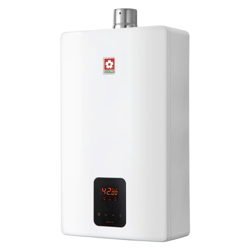 樱花(SAKURA)JSQ24-H 12L燃气热水器 CO防护 智能恒温 防冻强排 抗强风技术