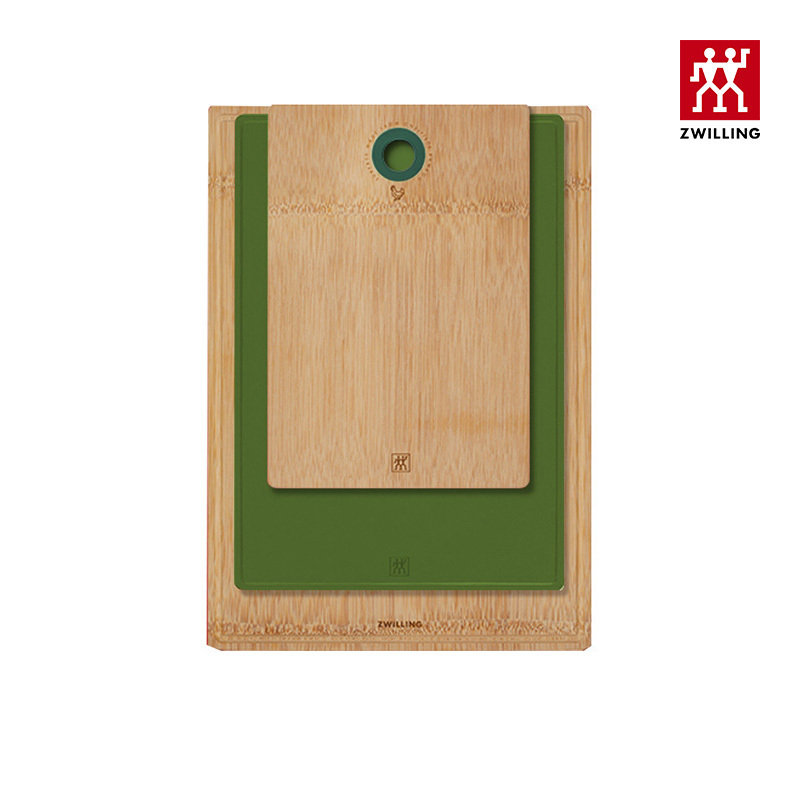 双立人(ZWILLING)Now系列砧板3件套竹制TPU家用切菜板