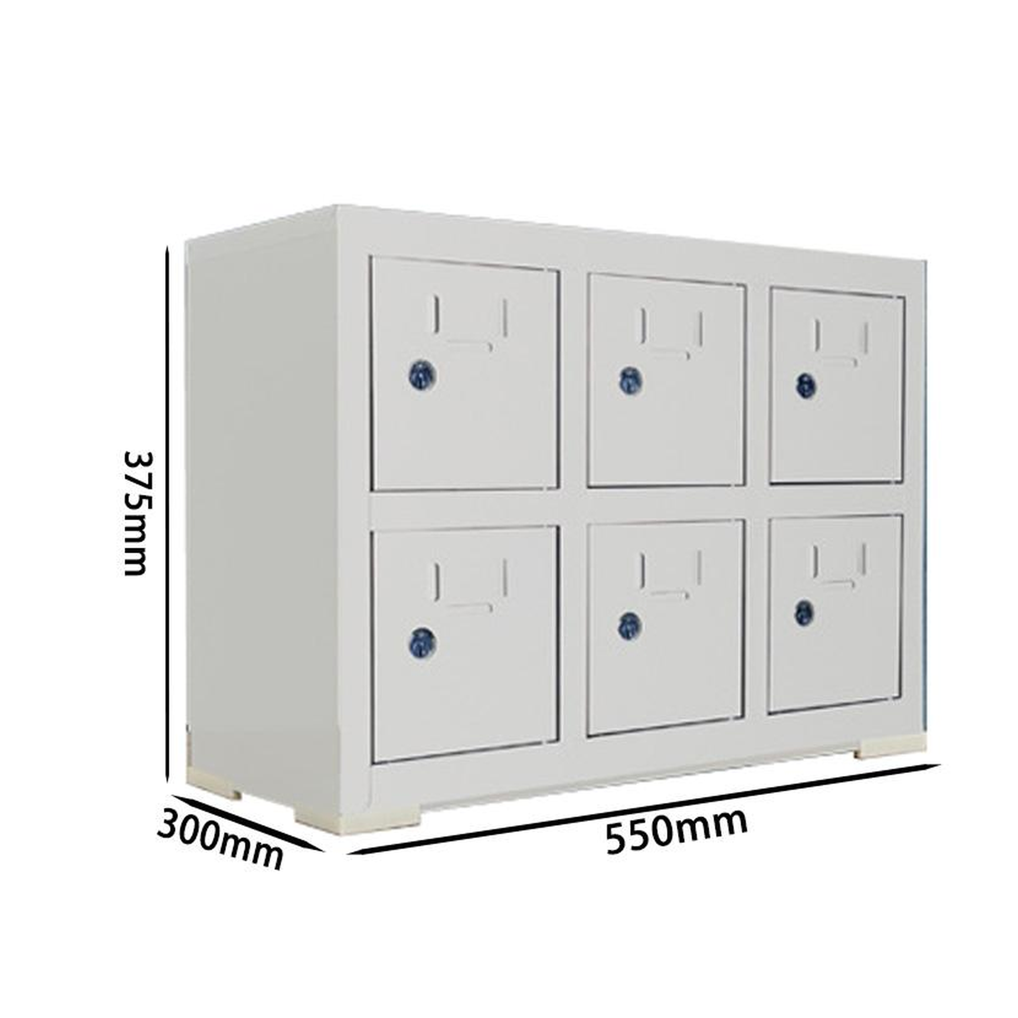 增辉智仓 手机充电柜 6门550*300*375mm 台高清大图