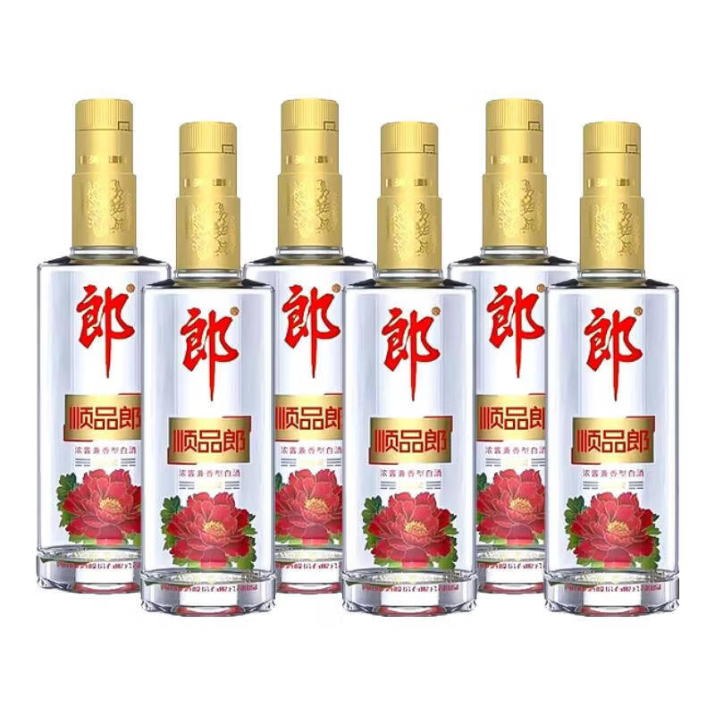 郎酒顺品郎 金盖顺45度480ml*6 新老版本年份随机 光瓶口粮高清大图
