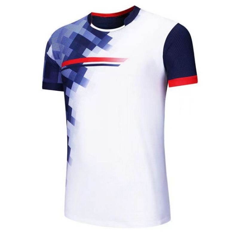 健訫奕天羽毛球服排球服乒乓球服BK667-A 白色 3XL