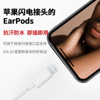 Apple苹果原装iPhone12minipro/max/11/xLightning闪电接口有线耳机入耳式MMTN2FE