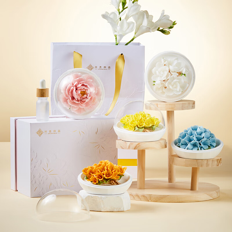 共禾京品 瓷花香氛礼盒 SZFICOM240001(白玉兰)