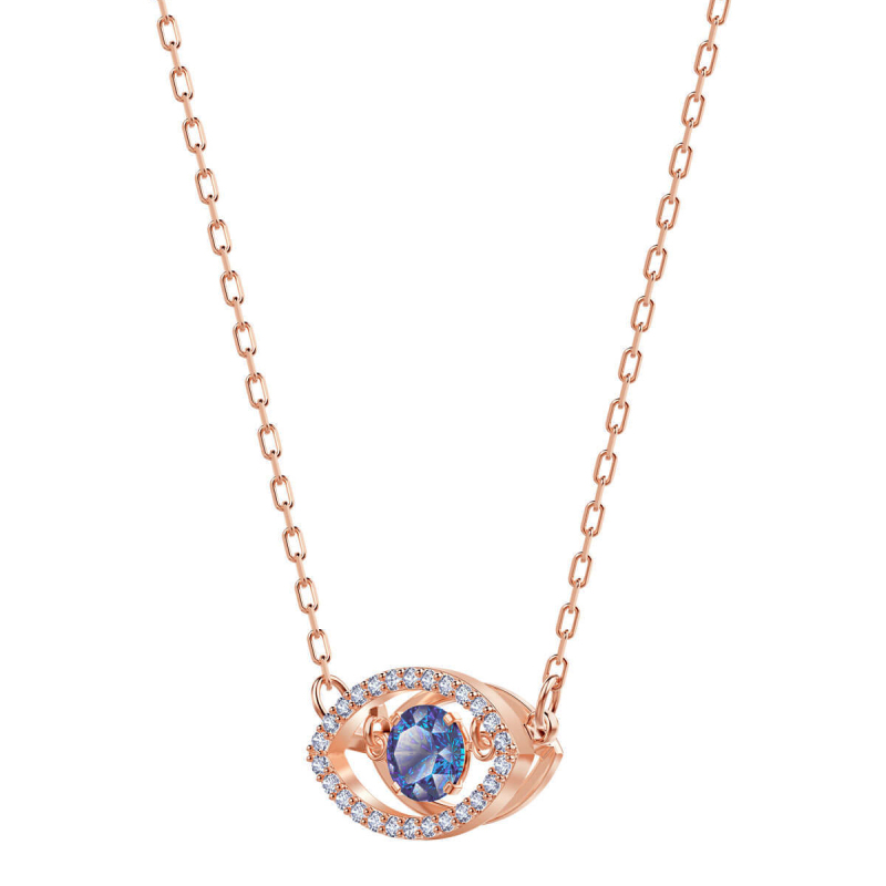 施华洛世奇(SWAROVSKI)幸运守护恶魔之眼跳动的心项链人造水晶 送恋人5448611