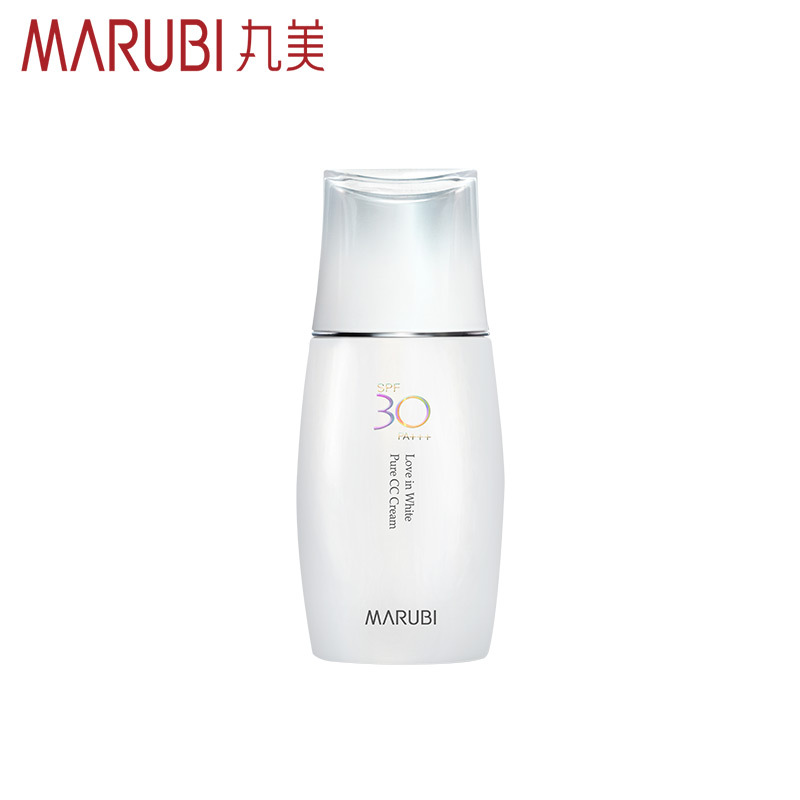 MARUBI丸美防晒乳霜 白色之恋纯白CC霜SPF30PA+++防晒隔离美肤皙白淡斑遮瑕强紫外线30倍补水保湿粉底修颜霜