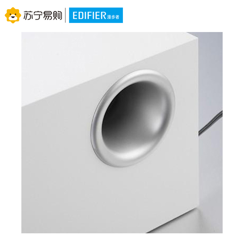Edifier/漫步者 E2100 2.1声道电脑有源音响多媒体木质低音炮有源音箱 白色高清大图
