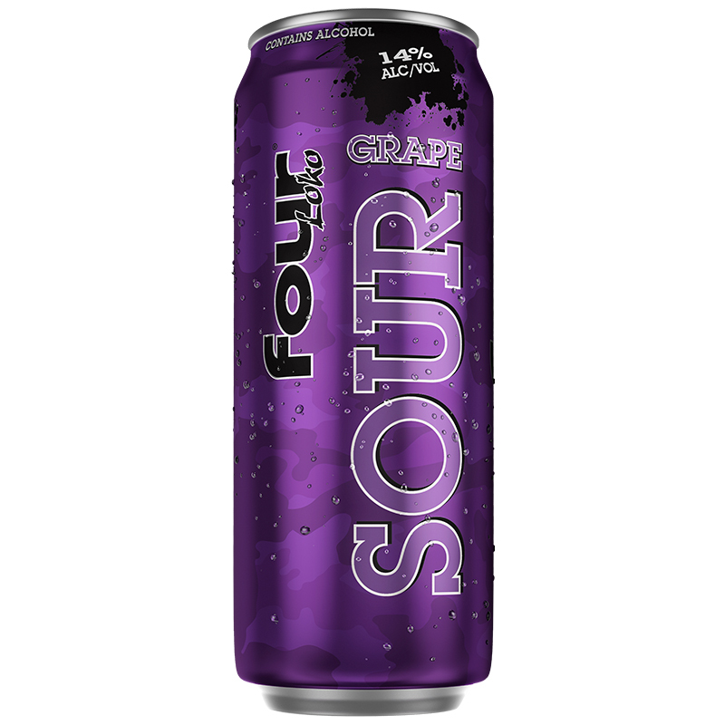 fourloko四洛克预调鸡尾酒洋酒果酒迷彩系列酸葡萄味695ml一罐装