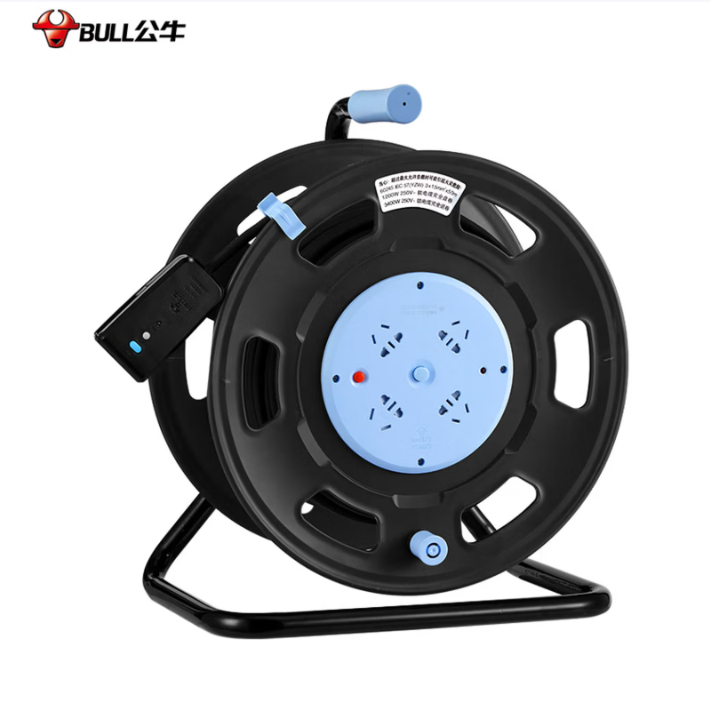 公牛(BULL)插排 GN-806DN-50M 电缆卷盘插座 卷高清大图