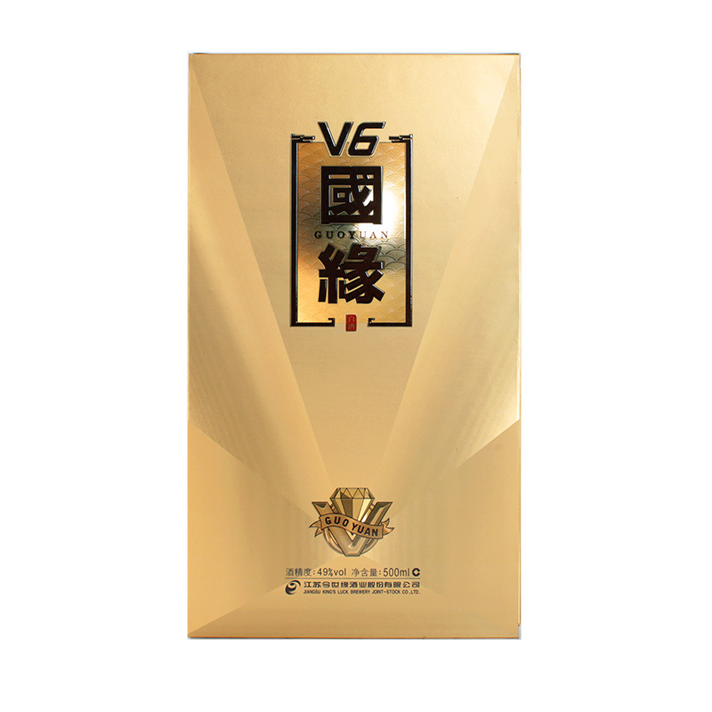 今世缘 国缘V6 49度 500ml 单瓶 浓香型 白酒
