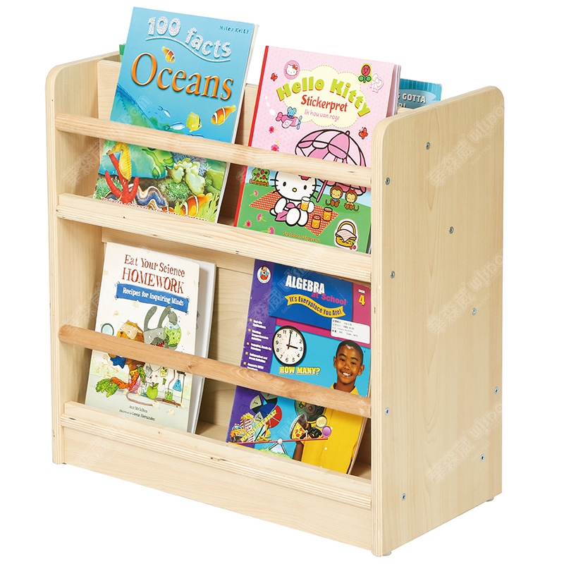 华森葳儿童家具 实木系统图书柜 双面系统图书柜高清大图
