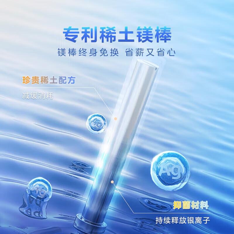 美的(Midea)电热水器60升家用3300W变频速热镁棒免更换一级能效阻垢免清洗热水器F6033-JE7 Pro高清大图