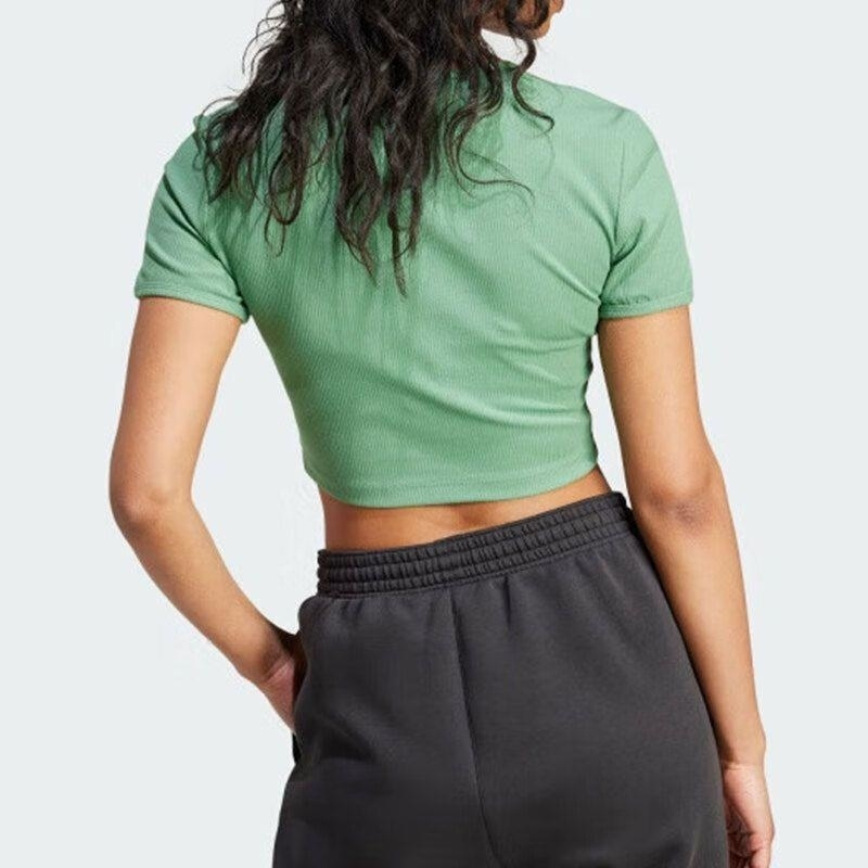 adidas/阿迪达斯三叶草女子新款运动休闲短袖T恤 IY9665 C