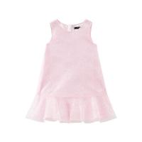 米喜迪mecity童装2020夏女童连衣裙夏亮片蕾丝粉色礼服儿童_455 110cm(110/56) 石英粉