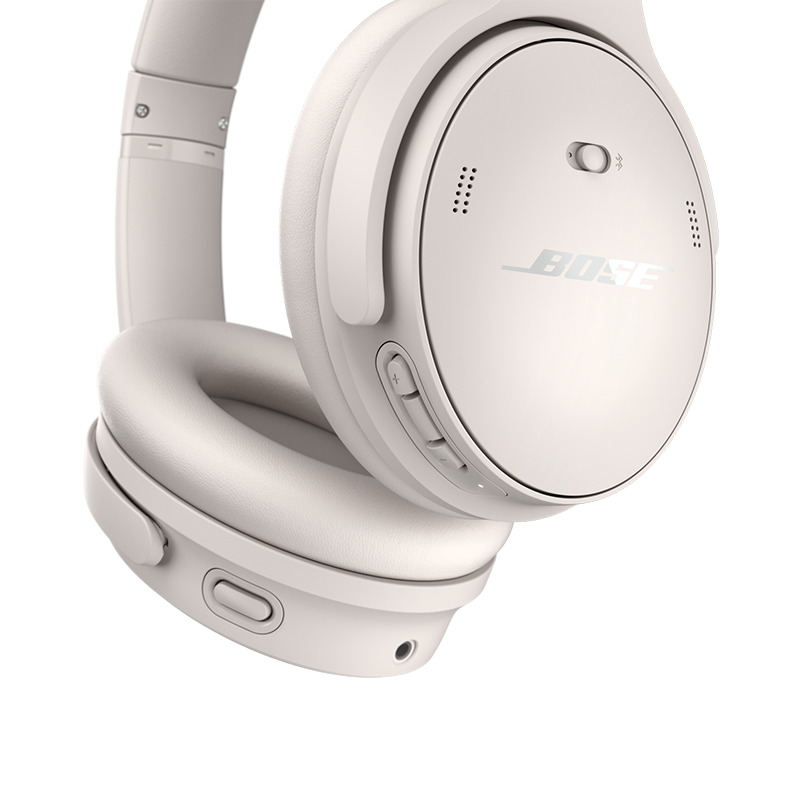 新品Bose QuietComfort无线消噪蓝牙头戴式降噪耳机明星同款-雾白色[线下]