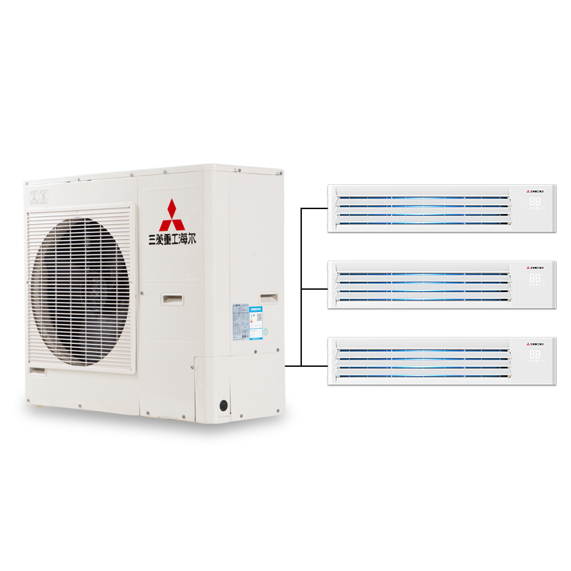 三菱重工海尔4匹一拖三冷暖智能变频 家用中央空调(RFC100JX)多联机 集采