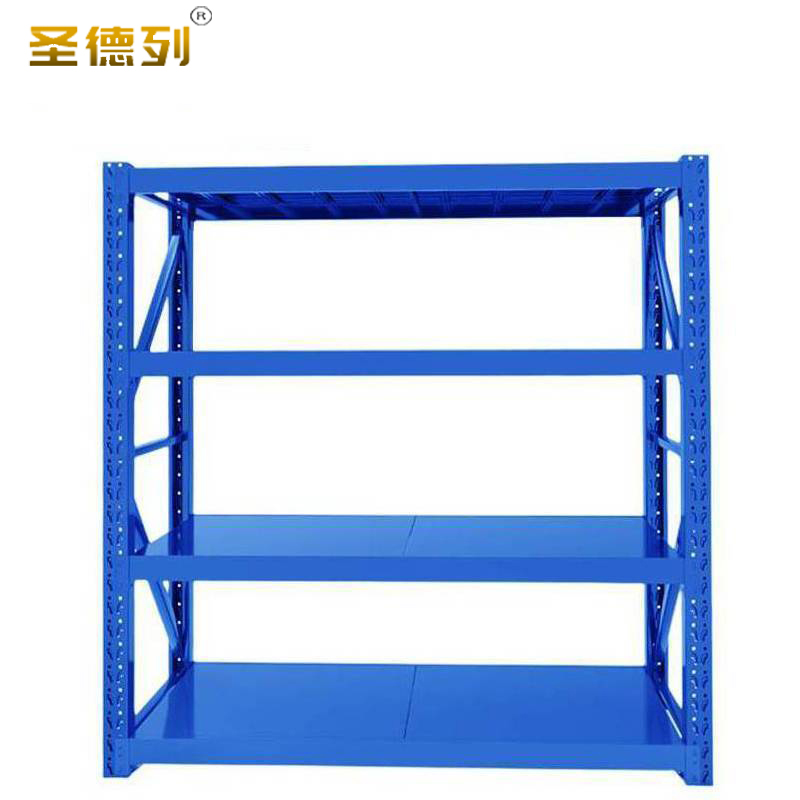 圣德列仓储货架钢制置物架四层每层200kg1500*450*1400mm P-2组高清大图