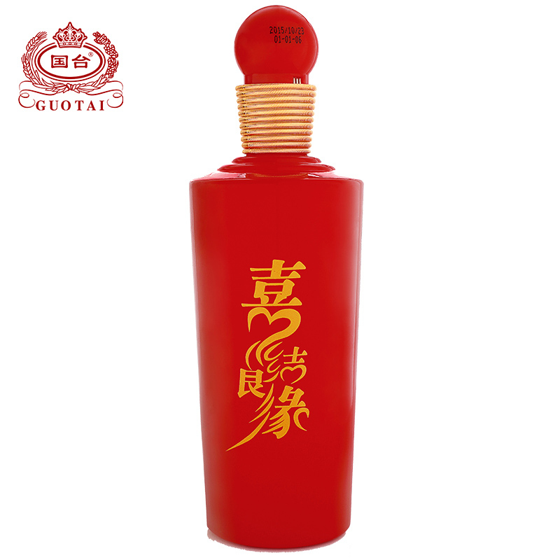 国台 喜结良缘酒 53度 500ml单瓶装 酱香型白酒