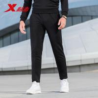 特步男运动长裤正品2018秋季新款修身都市针织休闲裤882329639278