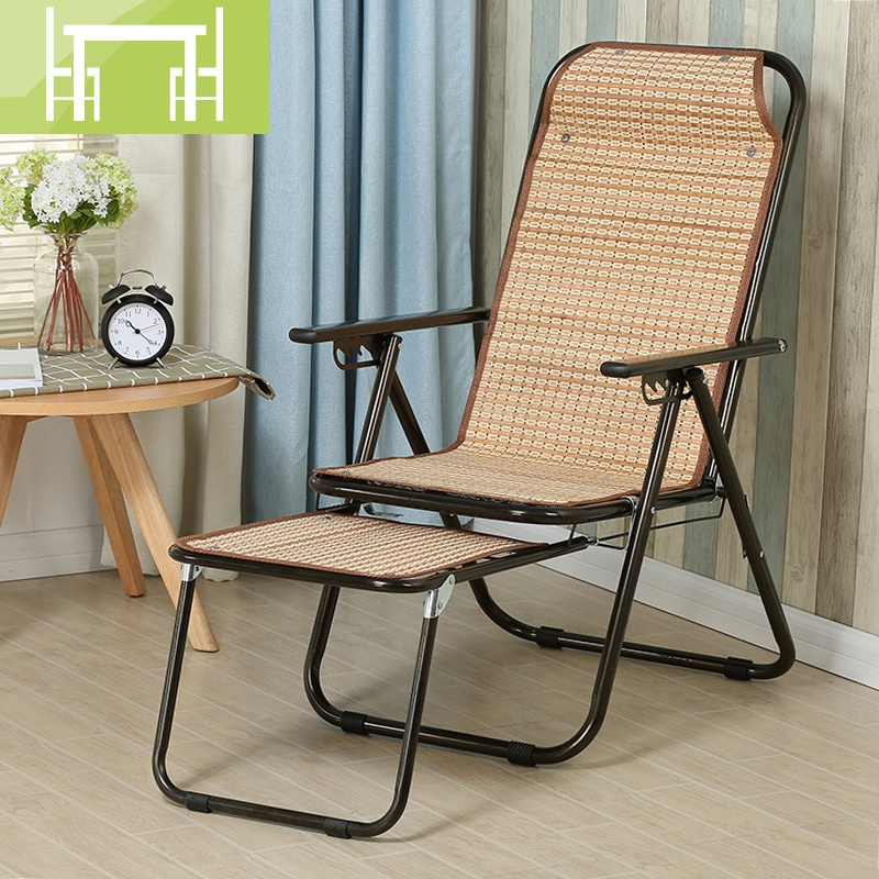 逸家伴侣办公室折叠躺椅午休午睡阳台竹椅折叠椅靠椅成人夏天凉椅子竹