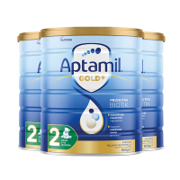 Aptamil 海外澳洲爱他美金装 婴幼儿配方奶粉 2段 (6-12月)900g/罐*3 新西兰原装进口