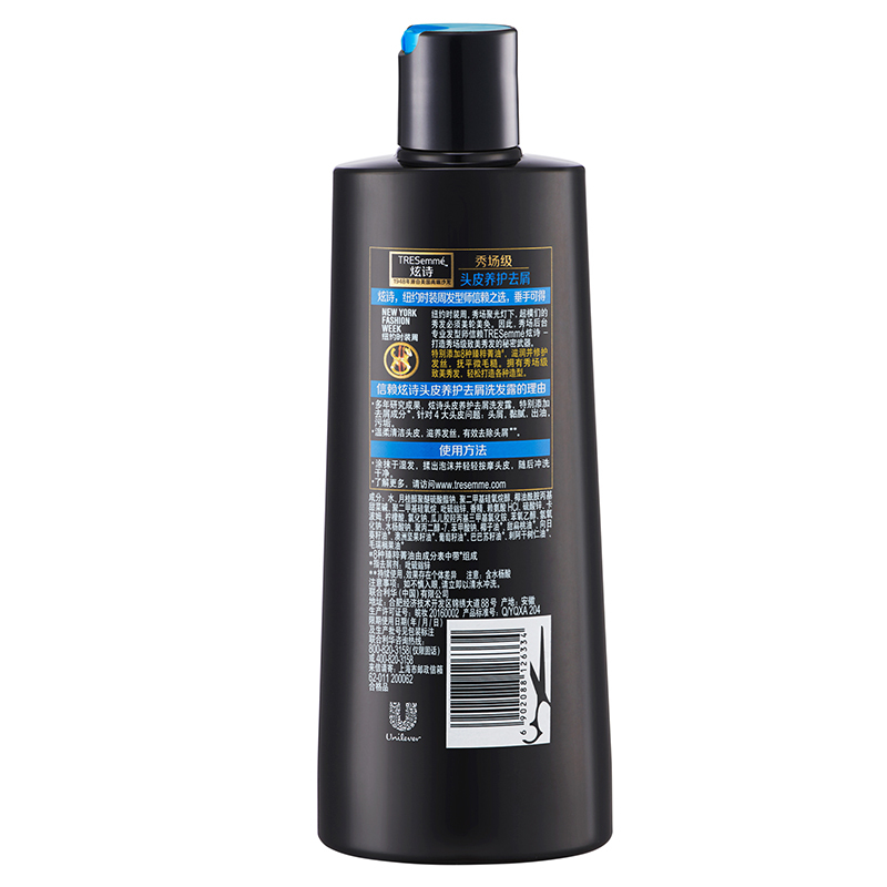 炫诗(Tresemme)头皮养护去屑洗发水400ml 所有发质;干性;油性;受损发质;中性 适合成人[联合利华]