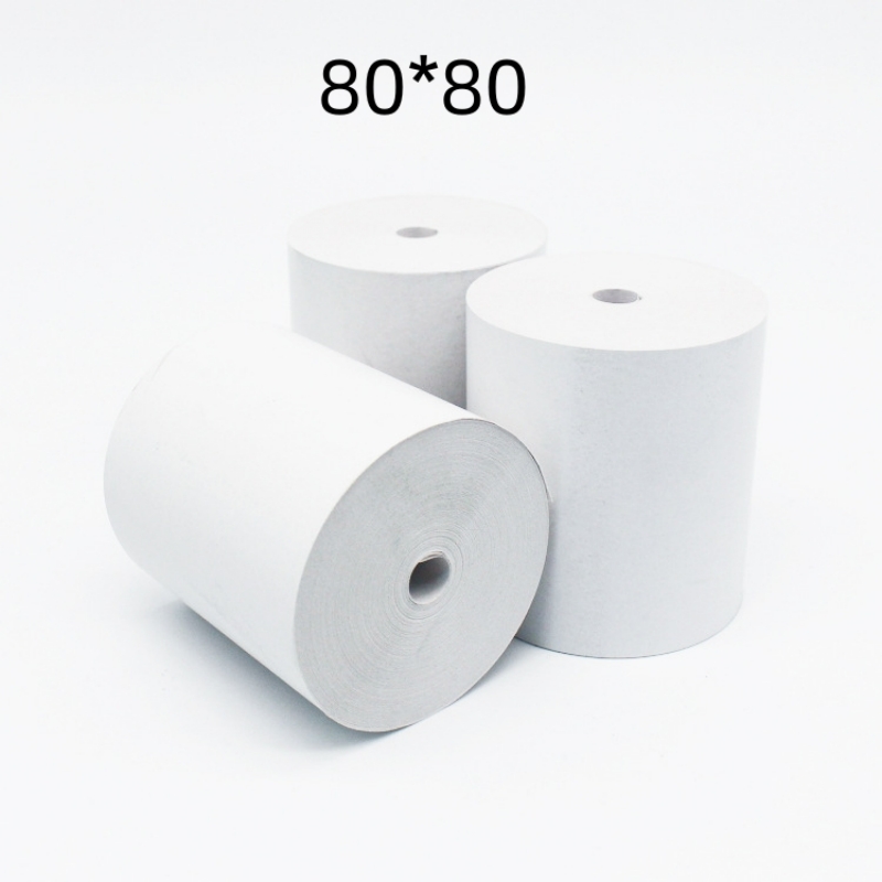 80*80 美团超市外卖打印卷纸小票纸80mm热敏打印纸 卷