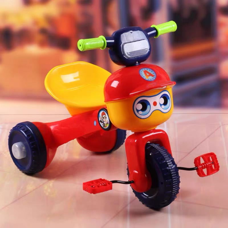 棒球红灯光音乐礼品经典儿童三轮车脚踏车可折叠带灯光音乐24岁宝宝