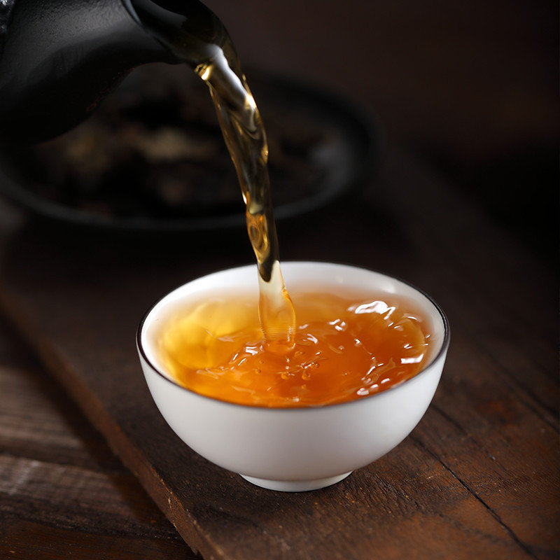 古黟黑茶380g普茯 砖茶茯茶高清大图