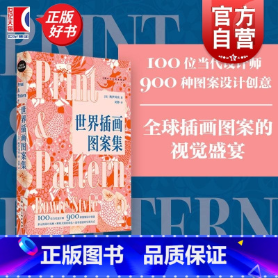 世界插画图案集 [正版]世界插画图案集 设计新经典英鲍伊风尚上海人民美术出版社图案插画艺术玛莉美歌色彩纺织品设计绘画鲍伊