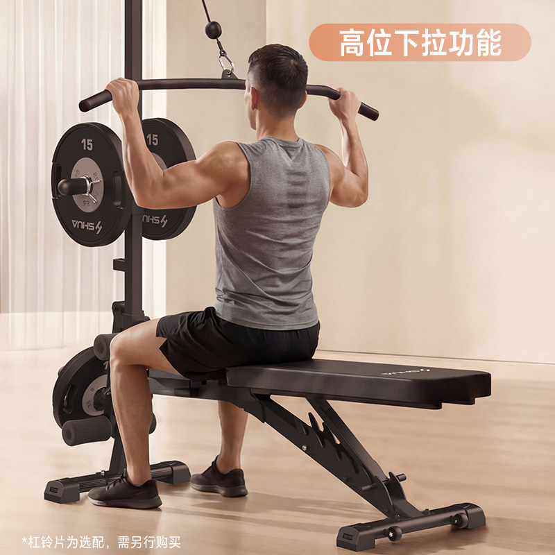 舒华牧师凳卧推男士仰卧起坐家用哑铃凳多功能杠铃飞鸟专业椅G597高清大图
