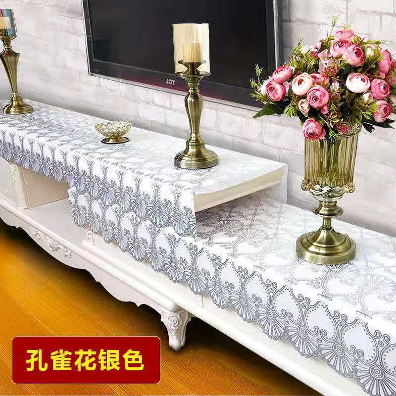 pvc桌布防水欧式电视柜台布鞋柜垫床头柜垫防油防烫塑料桌布定制图片