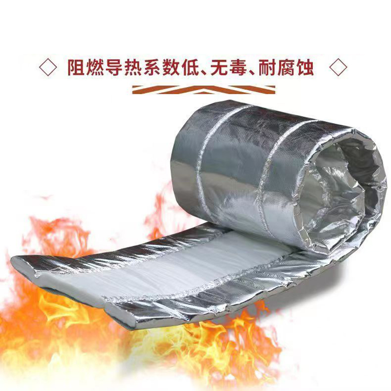 中锦科技 防火隔热棉 耐高温防烫隔音棉 保温隔热地被 宽度1000mm双面铝箔 米高清大图