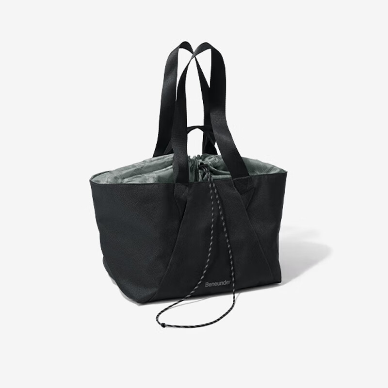 蕉下旅游出行手提包旅行包 轻便扩容单肩包(35L)LC76224 漫暮黑 黑色